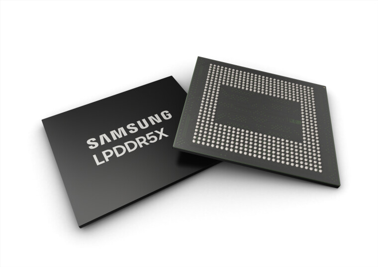 Samsung announces its fastest LPDDR5X memory chips with reduced energy consumption